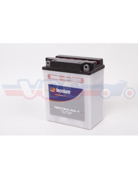 Batterie TECNIUM 12N12A-4A-1 CB350 450 500 550 Four avec pack acide