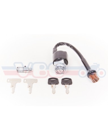 Jeu de serrures CB750 K0-K2 neiman-contacteur HONDA fiche ronde 35010-315-017
