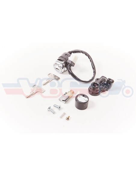 Jeu de serrures CB750 K0-K2 neiman-contacteur HONDA fiche ronde 35010-315-017