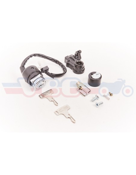 Jeu de serrures CB750 K0-K2 neiman-contacteur HONDA fiche ronde 35010-315-017