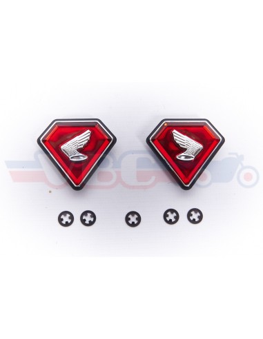 HONDA CB 750 FOUR K1 1971 EMBLEMES SIGLES DIAMANT ROUGE ADAPTABLES