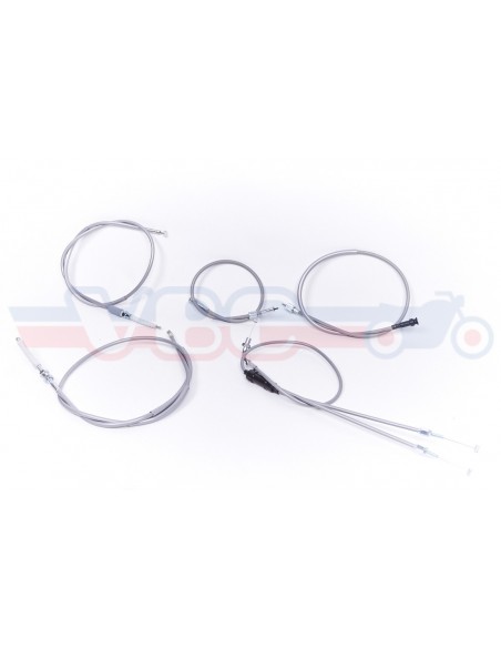 Jeu de 5 cables gris pour HONDA CB 250 et 350