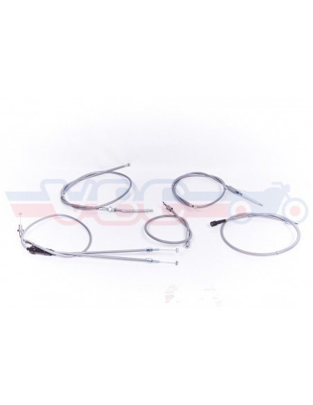 Jeu de 5 cables gris pour HONDA CB 250 et 350
