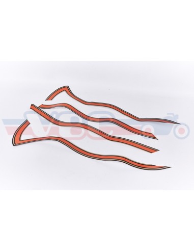 Bande autocollants de réservoir NOIR pour CB550K3 HONDA