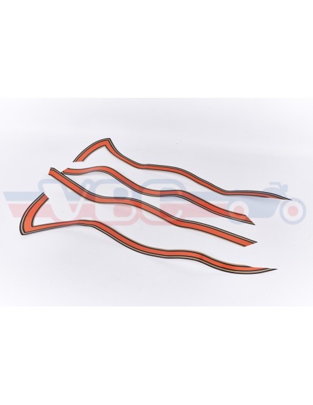 Bande autocollants de réservoir NOIR pour CB550K3 HONDA