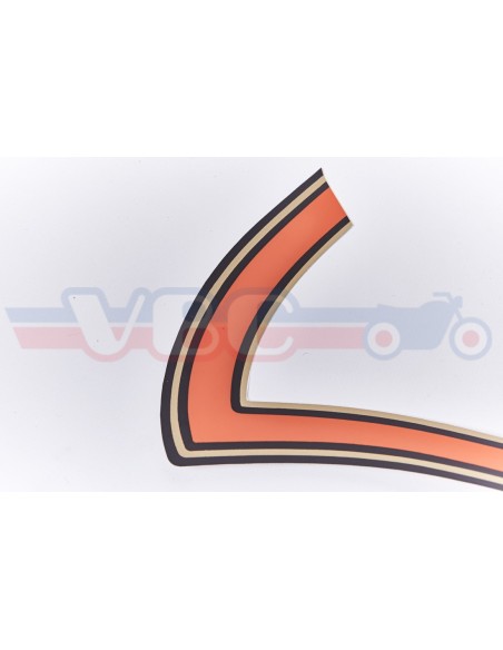 Bande autocollants de réservoir NOIR pour CB550K3 HONDA