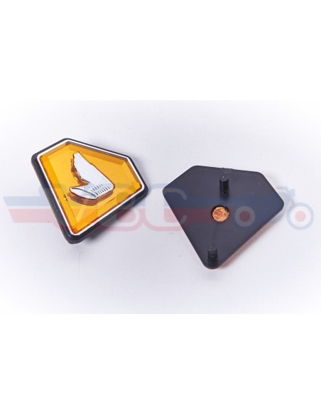Jeu de 2 logos / diamants de caches lateraux HONDA CB 750 Four K2 K6 ADAPTABLES
