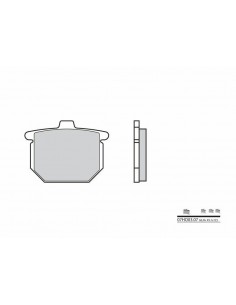 Plaquettes de frein BREMBO HONDA GL1100 CB400N CB750/900 Bol d'or CBX1000 CX500
