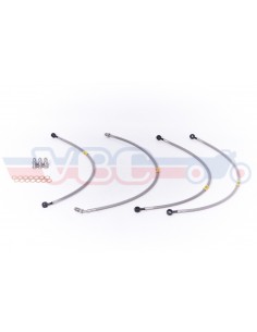 Kit durites aviation de frein avant + arrière HONDA GL1000 K1/K2 GAINE INCOLORE
