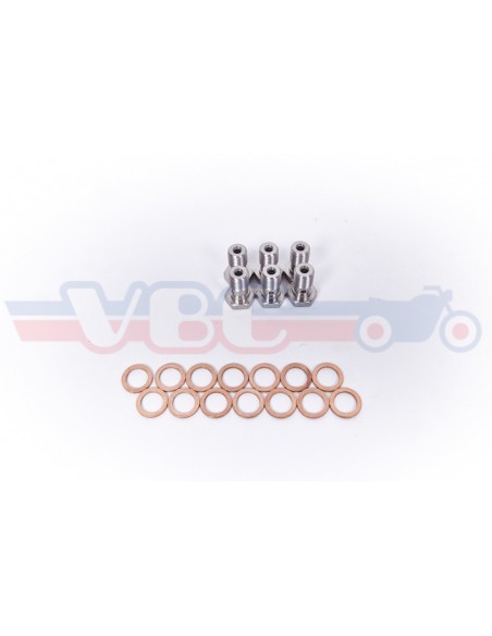 Kit durites aviation de frein avant + arrière HONDA GL1000 K1/K2 GAINE INCOLORE