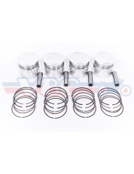 Kit 4 pistons en cote STD pour CB750F1 Four HONDA