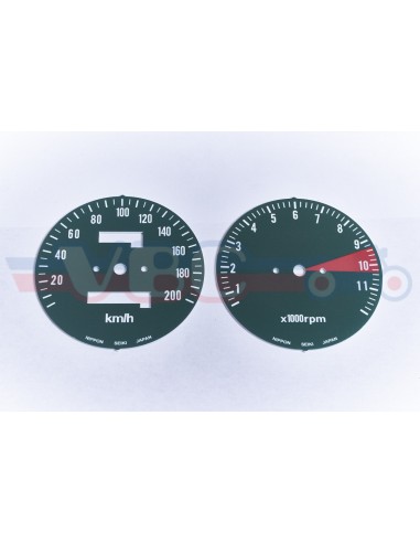 Fonds de compteur et compte/tours Honda CB550 K2 km/h
