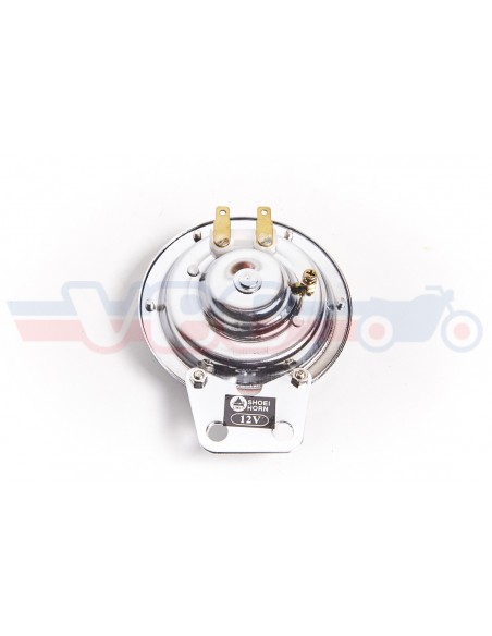 Klaxon Universel 100mm chromé 12 Volts