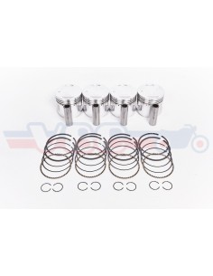 Kit 4 pistons cote +0.50 pour HONDA 500 Four avec clips