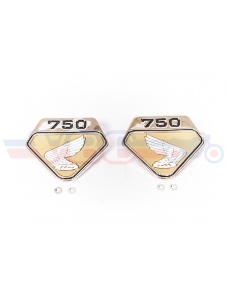 Jeu d'ailes de caches lateraux HONDA GOLD pour CB 750 K0