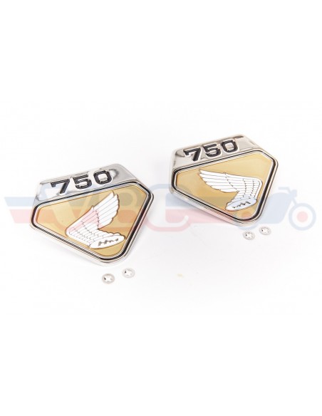 Jeu d'ailes de caches lateraux HONDA GOLD pour CB 750 K0