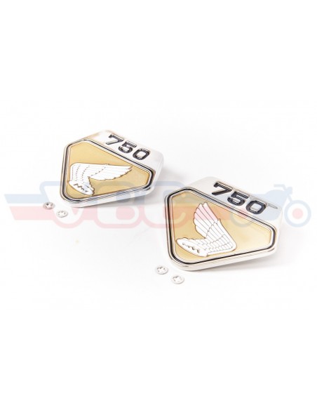 Jeu d'ailes de caches lateraux HONDA GOLD pour CB 750 K0