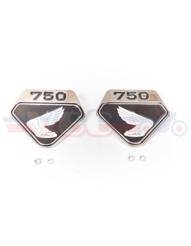 Jeu d'ailes de caches lateraux HONDA noires pour CB 750 K0
