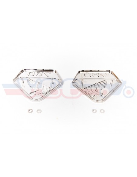 Jeu d'ailes de caches lateraux HONDA noires pour CB 750 K0