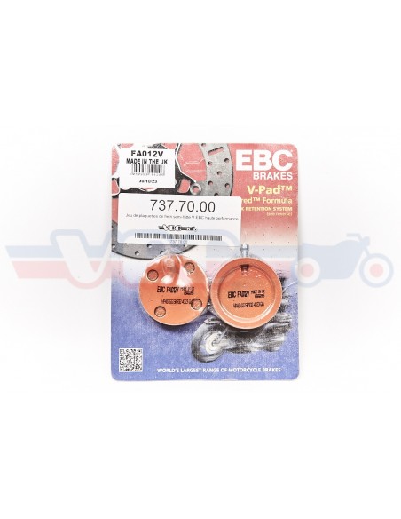 Jeu de plaquettes de frein semi-fritté V EBC haute performance