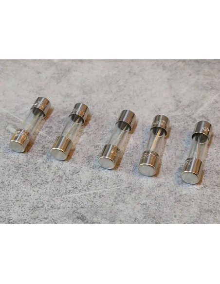 Fusibles verre 15A boite de 5 ( 25mm)